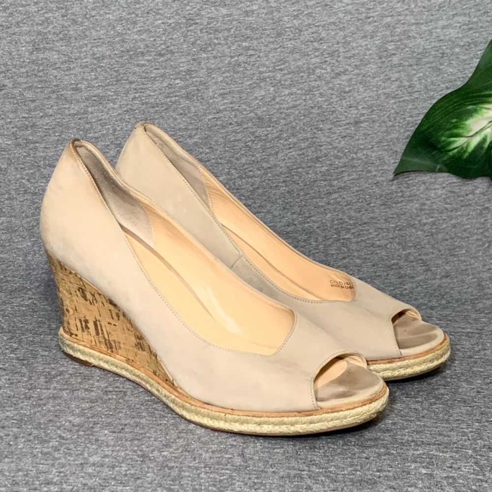 Cole Haan Peeptoe Wedges 11